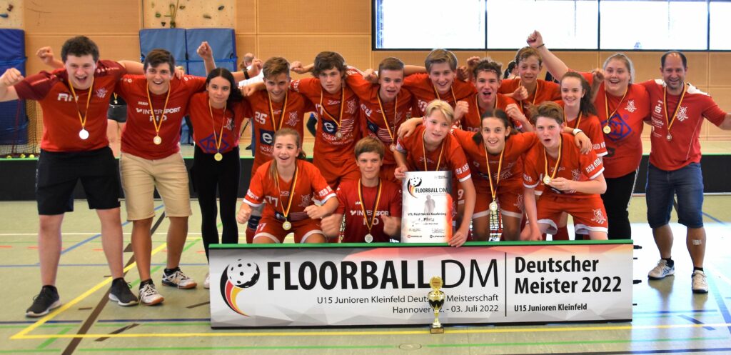 Die U15 holte in Hannover den zweiten deutschen Meistertitel ihrer Altersklasse und den siebten insgesamt im Nachwuchs für die Red Hocks. (Foto: Trieb) 